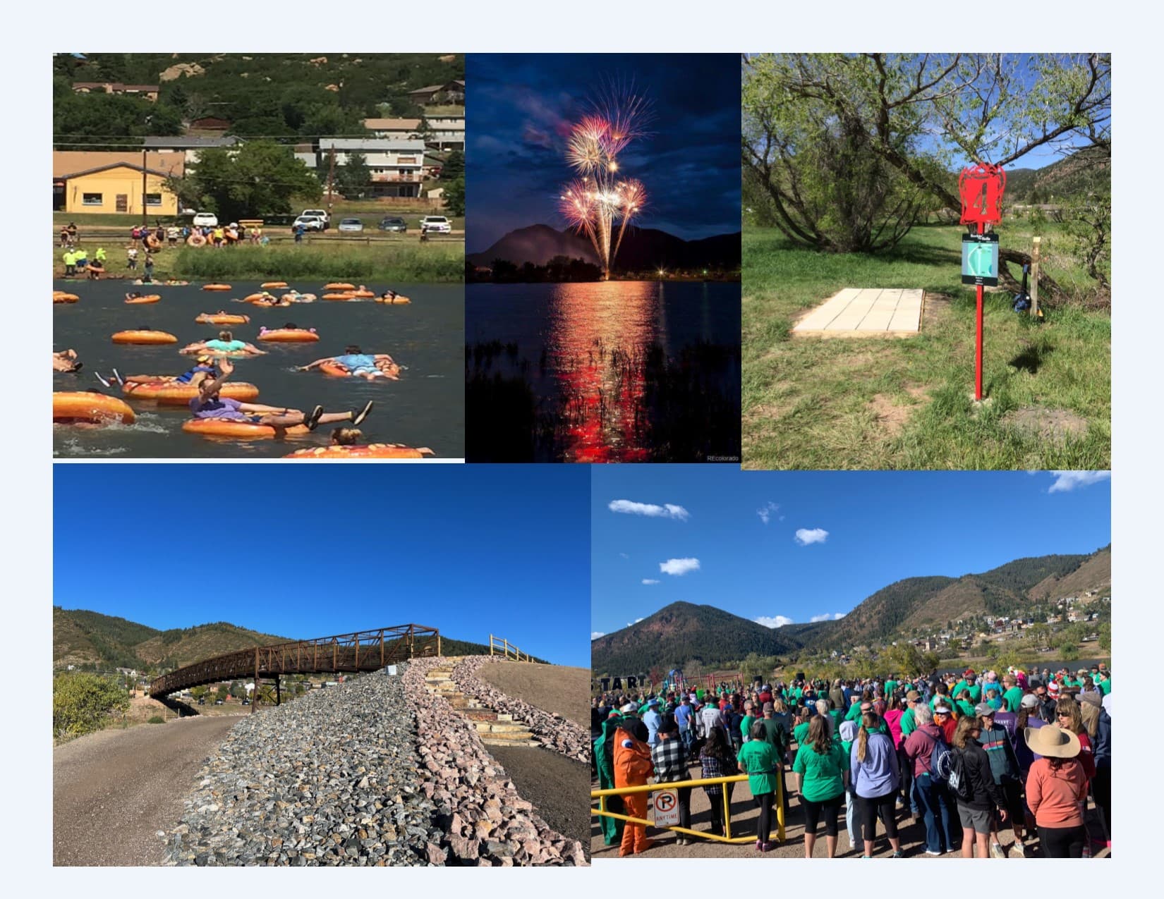 Palmer Lake community projects collage